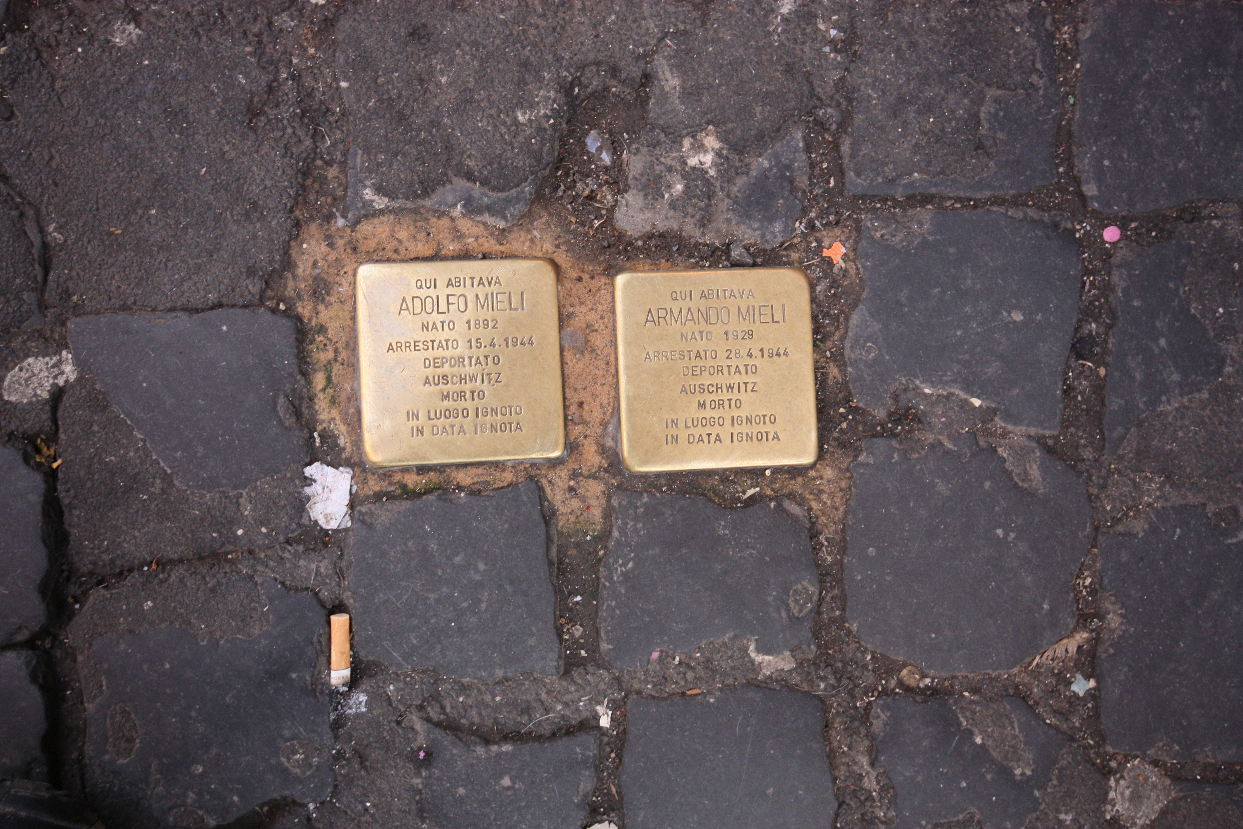 Elsewhere, new small brass markers installed by German artist Gunter Demnig remind Romans of citizens sent to concentration camps during World War II.
