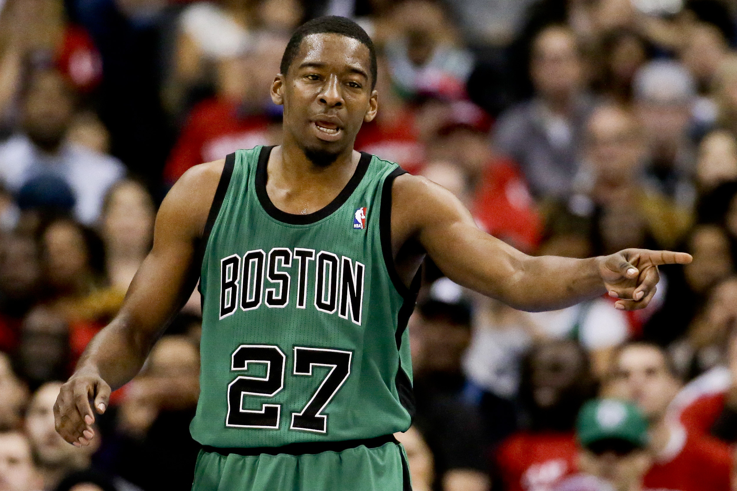 Jordan Crawford played in 39 games for the Celtics in 2013-14.