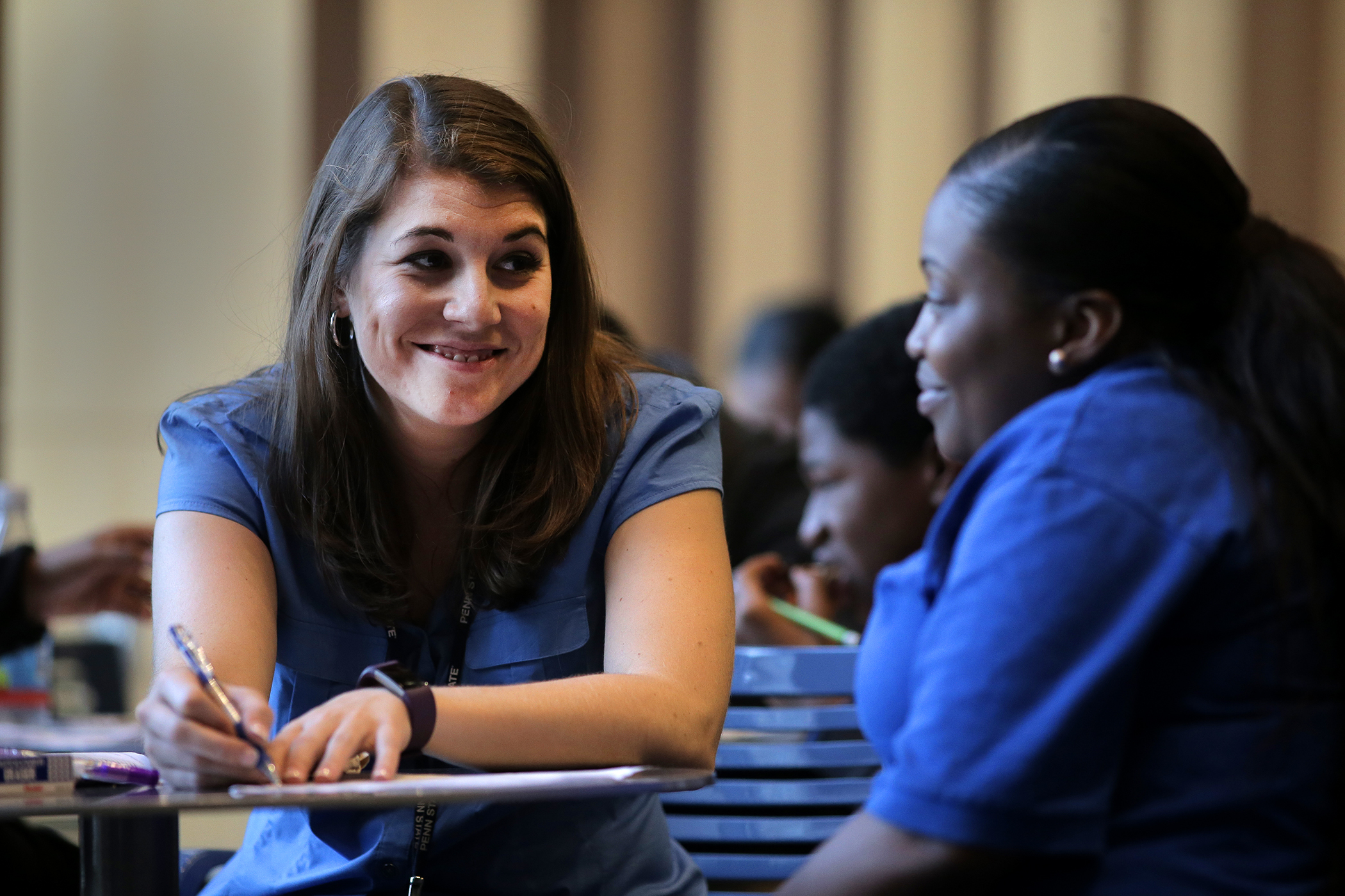 Olivia Garbett tutored Octavia White, 16, a student at City on a Hill a participant in the PieRSquared program.