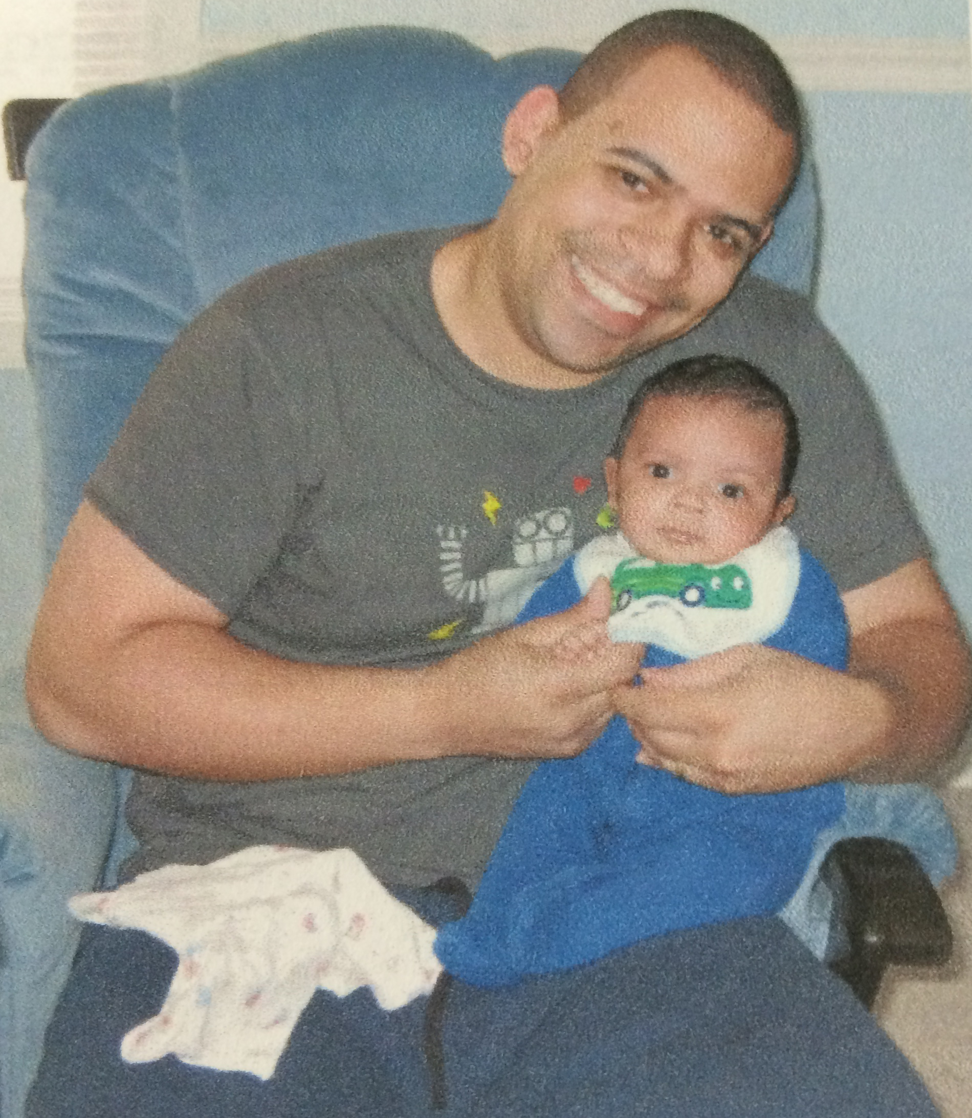 Geoffrey Wilson with his son, Nathan.