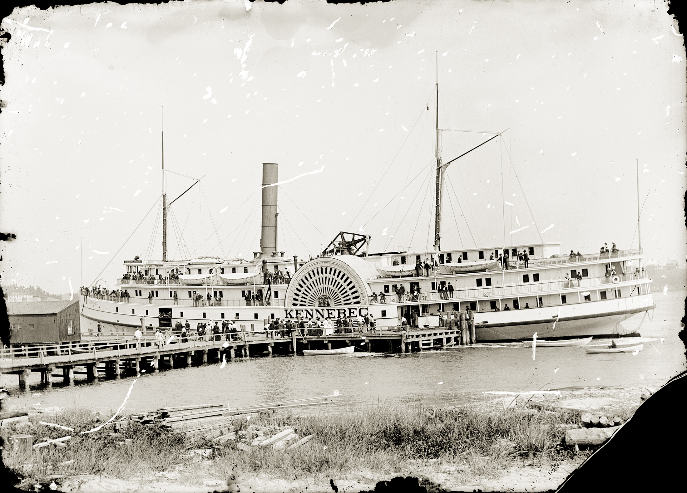 The wharf at Popham Beach in Maine was once a conduit for tourists to the summer haven.